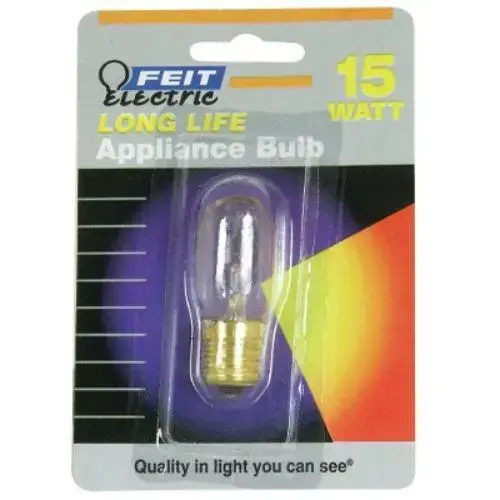 BULB APPL INT BASE CLEAR 15W BULB APPL INT BASE CLEAR 15W