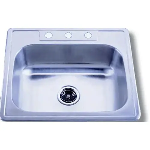 6 IN SINGLE BOWL 4 HOLE SATIN SINK 6 IN SINGLE BOWL 4 HOLE SATIN SINK
