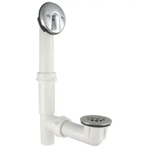 BATH DRAIN PLASTIC TRIP CHROME BATH DRAIN PLASTIC TRIP CHROME