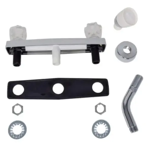 Shower Valve and Head Kit, 8" Center, 2-Hole, Chrome Shower Valve and Head Kit, 8" Center, 2-Hole, Chrome