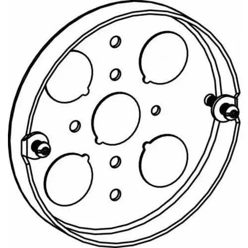 Pancake Electrical Box, 4" Diameter, 1/2" Deep, 5.8 cu. in. Pancake Electrical Box, 4" Diameter, 1/2" Deep, 5.8 cu. in.