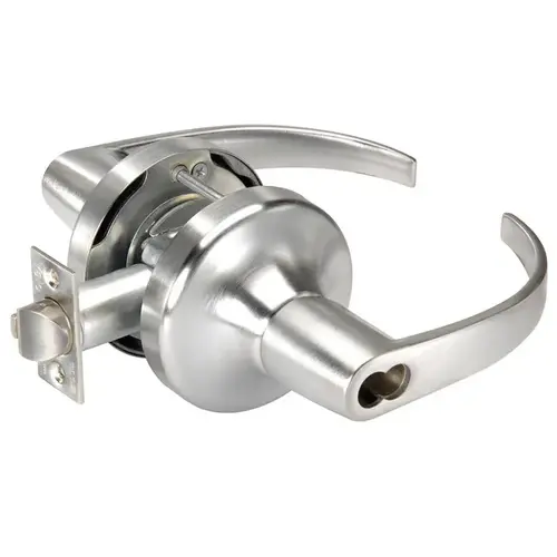 Storeroom Pacific Beach Lever Grade 1 Cylindrical Lock with Small Format Interchangeable Core, 694 Latch, and 497-114 Strike Prep US26D (626) Satin Chrome Finish Storeroom Pacific Beach Lever Grade 1 Cylindrical Lock with Small Format Interchangeable Core, 694 Latch, and 497-114 Strike Prep US26D (626) Satin Chrome Finish