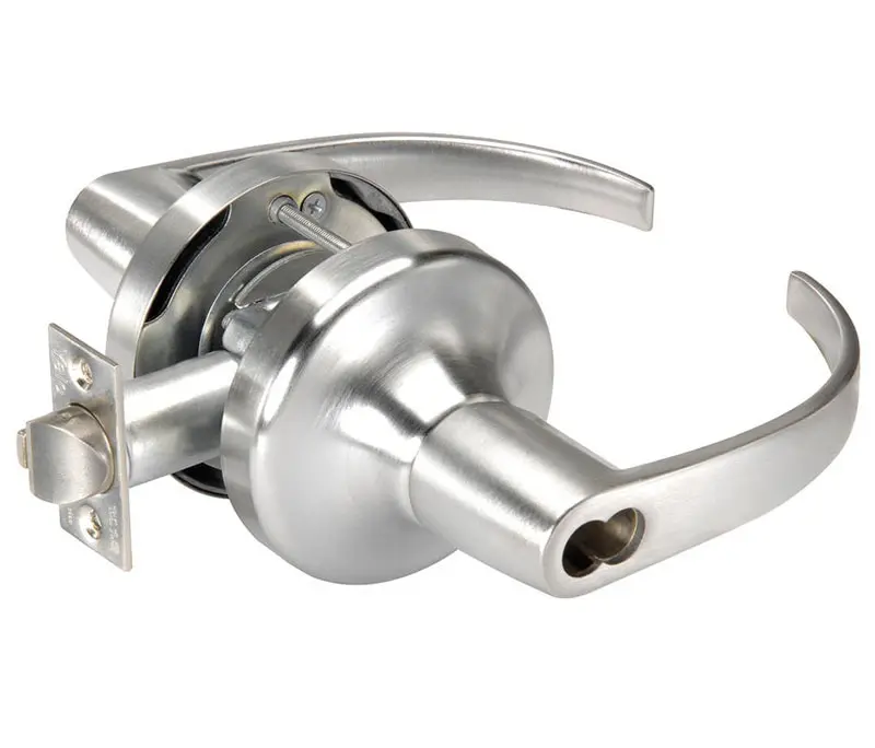 Yale Commercial Storeroom Pacific Beach Lever Grade 1 Cylindrical Lock with Small Format Interchangeable Core 694 Latch and 497-114 S B-PB5405LN 626