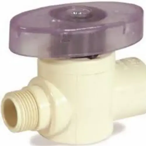 CPVC Straight Supply Stop Valve, 1/4 Turn, 1/2" Socket x 3/8" Compression CPVC Straight Supply Stop Valve, 1/4 Turn, 1/2" Socket x 3/8" Compression