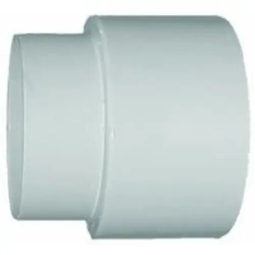 Cast Iron Spigot to PVC Hub Pipe Adapter, 4 Inch, Styrene Cast Iron Spigot to PVC Hub Pipe Adapter, 4 Inch, Styrene
