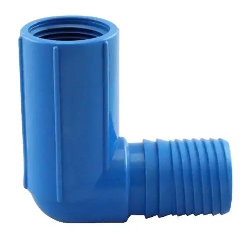 Combination Elbow, 1" Insert x 1/2" - 3/4" Dual Threaded Combination Elbow, 1" Insert x 1/2" - 3/4" Dual Threaded