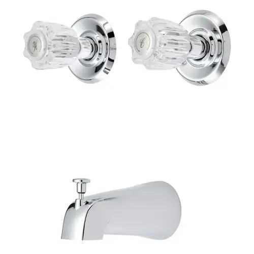 222-219 TUB FAUCET 2-ACR HDLE CHROME 222-219 TUB FAUCET 2-ACR HDLE CHROME