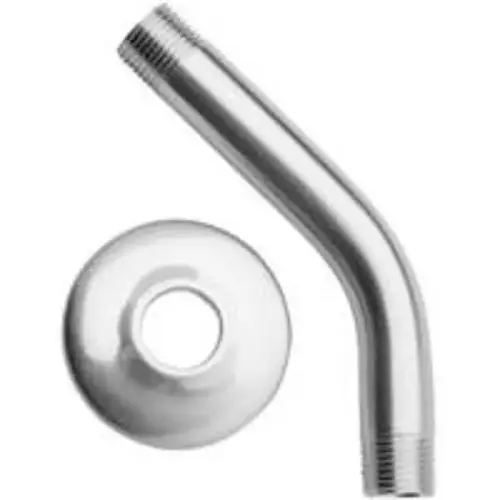 Shower Arm, 1/2" NPT x 8", Chrome Shower Arm, 1/2" NPT x 8", Chrome
