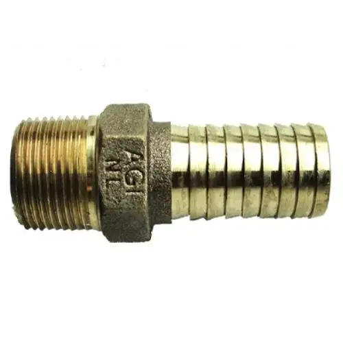 Bronze Hex Male Adapter, 1/2 inch Insert x MIP Bronze Hex Male Adapter, 1/2 inch Insert x MIP