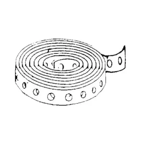 Perforated Hanger Strap, 3/4" Wide, 10' Long, 24 Gauge Galvanized Steel Perforated Hanger Strap, 3/4" Wide, 10' Long, 24 Gauge Galvanized Steel