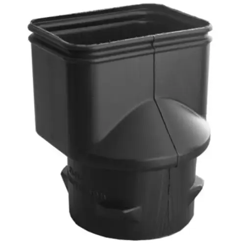 Downspout Adapter, 3x4 to 4 Inch, Offset for Corrugated Drain Downspout Adapter, 3x4 to 4 Inch, Offset for Corrugated Drain