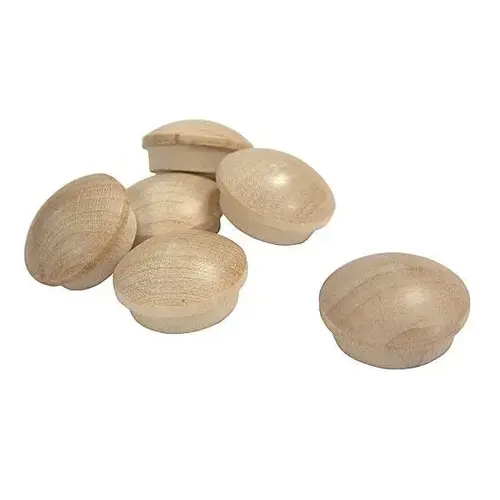 3/4IN SCREWHOLE BUTTON- BIRCH 6PC/BG 3/4IN SCREWHOLE BUTTON- BIRCH 6PC/BG