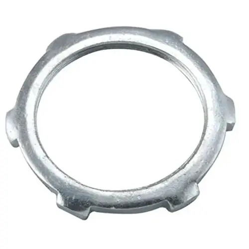 Rigid Conduit Locknut, Steel, 1/2 Inch, Pack of 4 Rigid Conduit Locknut, Steel, 1/2 Inch, Pack of 4