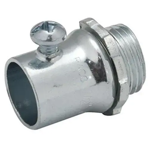EMT Set Screw Connector, Steel, 1/2", Uninsulated EMT Set Screw Connector, Steel, 1/2", Uninsulated