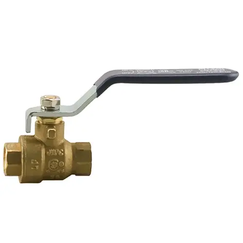 0825NL Series Ball Valve, 1/4" FPT, Full Port, Lead-Free Brass, 600 WOG 0825NL Series Ball Valve, 1/4" FPT, Full Port, Lead-Free Brass, 600 WOG