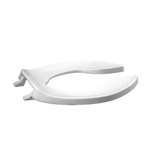 Elongated Toilet Seat, Open Front, No Cover, White Elongated Toilet Seat, Open Front, No Cover, White