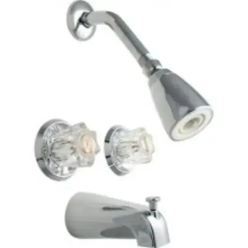 TUB/SHWR FAUCET2-ACRYLIC HDLE CHR TUB/SHWR FAUCET2-ACRYLIC HDLE CHR
