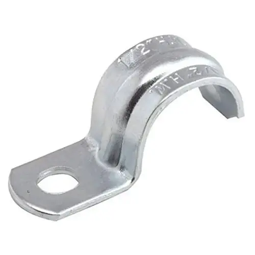 Rigid/IMC 1-Hole Conduit Strap, 1/2", Pack of 4 Rigid/IMC 1-Hole Conduit Strap, 1/2", Pack of 4