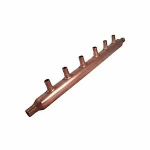 COPPER MANIFOLD W/ PEX 6 PORT OPEN BULK COPPER MANIFOLD W/ PEX 6 PORT OPEN BULK