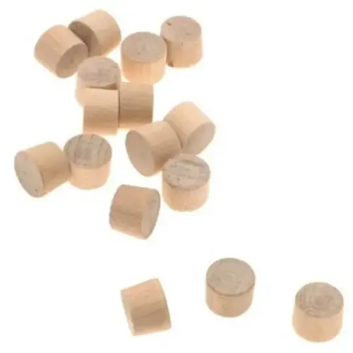 3/8IN FLAT HEAD PLUG- BIRCH 15PC/BG 3/8IN FLAT HEAD PLUG- BIRCH 15PC/BG