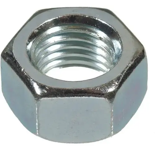 Hex Nut, 5/8"-11 Coarse Thread, Grade 2, Zinc-Plated Steel, 10 lb Box Hex Nut, 5/8"-11 Coarse Thread, Grade 2, Zinc-Plated Steel, 10 lb Box