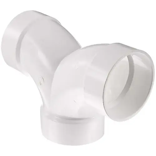 4" PVC DWV Double Elbow, All Hub 4" PVC DWV Double Elbow, All Hub