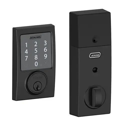 Sense Smart Century Touchpad Deadbolt Works with Apple HomeKit with 12344 Latch and 10116 Strike Matte Black Finish Sense Smart Century Touchpad Deadbolt Works with Apple HomeKit with 12344 Latch and 10116 Strike Matte Black Finish