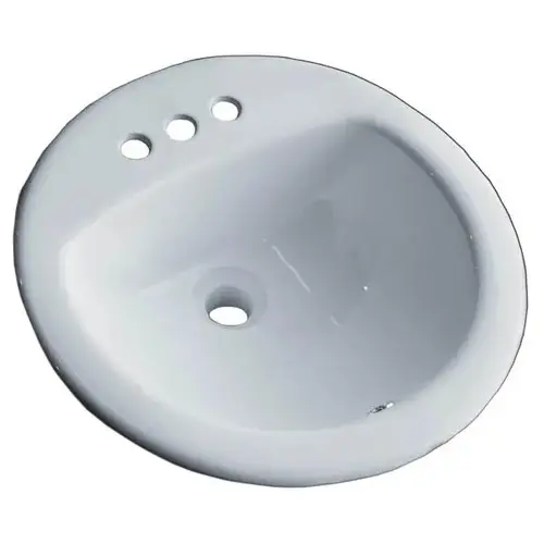 19 X 19 X 18.3 IN WHITE TOP MOUNT SINK 19 X 19 X 18.3 IN WHITE TOP MOUNT SINK