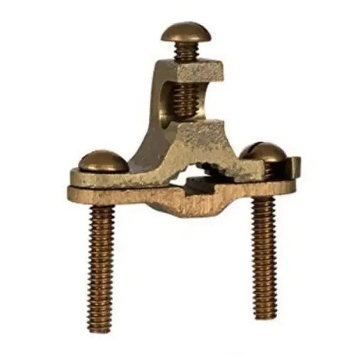 Direct Burial Ground Clamp, 1/2" to 1" Pipe/Rod, #10-2 AWG Wire Direct Burial Ground Clamp, 1/2" to 1" Pipe/Rod, #10-2 AWG Wire