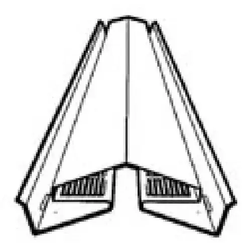 RIDGE VENT ALUM 015 BLACK 10 FT RIDGE VENT ALUM 015 BLACK 10 FT