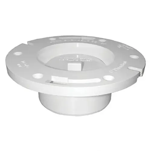 PVC Closet Flange, 3" x 4", with Knockout PVC Closet Flange, 3" x 4", with Knockout