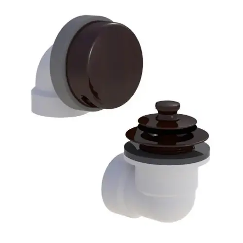 Lift and Turn Bathtub Drain Half Kit, Wrought Iron Lift and Turn Bathtub Drain Half Kit, Wrought Iron