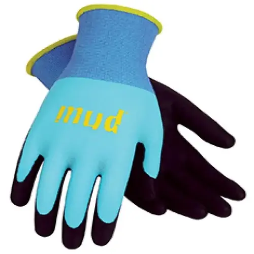 Stretch Mud Gardening Gloves, Neofoam Coated, Turquoise Stretch Mud Gardening Gloves, Neofoam Coated, Turquoise