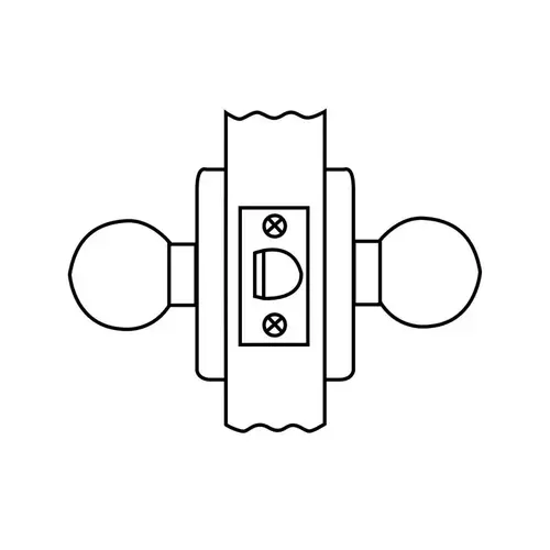 Cylindrical Lock Bright Brass Cylindrical Lock Bright Brass
