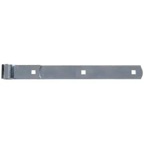 14 IN FLAGGED GATE HINGE STRAP ZINC PL 14 IN FLAGGED GATE HINGE STRAP ZINC PL