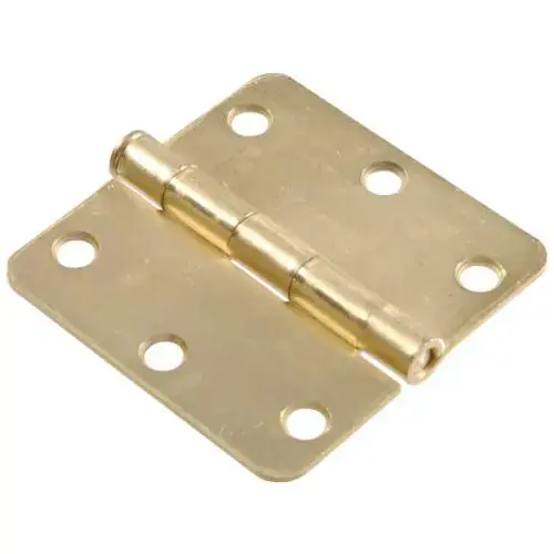 PB - 1/4RD FM HNG 3IN SATIN BRASS PB - 1/4RD FM HNG 3IN SATIN BRASS