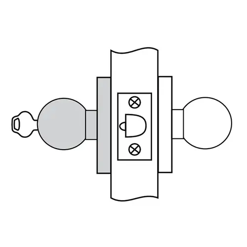 CK4457 Storeroom Lockset, Satin Stainless Steel CK4457 Storeroom Lockset, Satin Stainless Steel