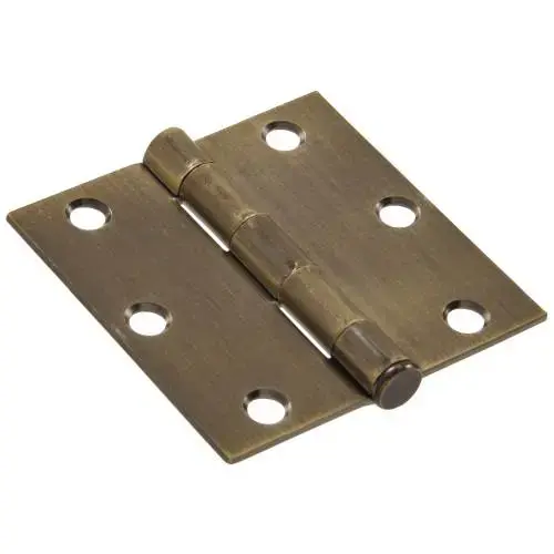 CD - HINGE - SQ FM 3IN ANTIQUE BRASS CD - HINGE - SQ FM 3IN ANTIQUE BRASS