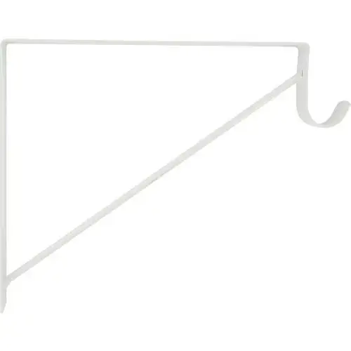 FG - SHELF/ ROD BRACKET WHITE FIXED FG - SHELF/ ROD BRACKET WHITE FIXED