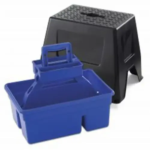 DuraTote Step Stool and Storage Tote Box, Blue, 300 lb Capacity DuraTote Step Stool and Storage Tote Box, Blue, 300 lb Capacity