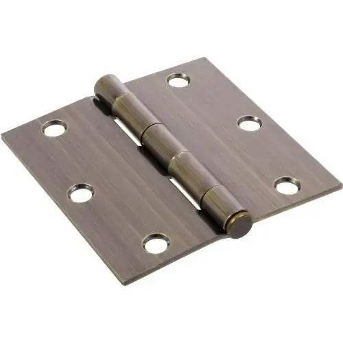 CD - HINGE - SQ FM 3.5IN ANTIQUE BRASS CD - HINGE - SQ FM 3.5IN ANTIQUE BRASS