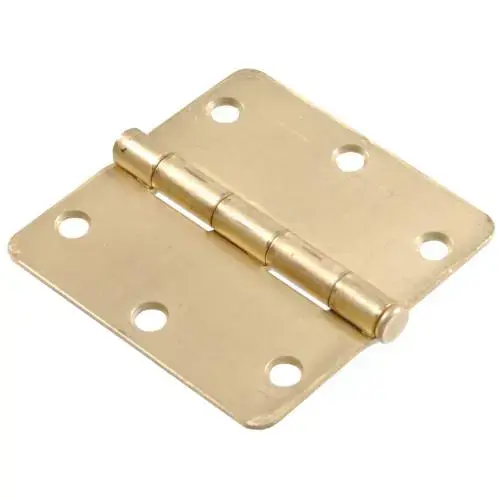 PB - 1/4RD FM HNG 3.5IN SATIN BRASS PB - 1/4RD FM HNG 3.5IN SATIN BRASS