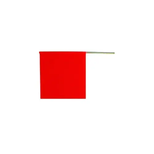 Orange PVC Coated Mesh Safety Flag, 18" x 18", with Wooden Dowel Orange PVC Coated Mesh Safety Flag, 18" x 18", with Wooden Dowel