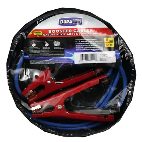 BOOSTER CABLE 12FT 8GA BOOSTER CABLE 12FT 8GA