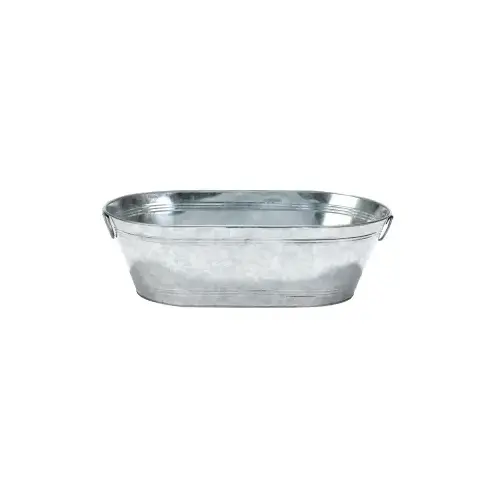 10.5 GALLON GALVANIZED OVAL TUB 10.5 GALLON GALVANIZED OVAL TUB