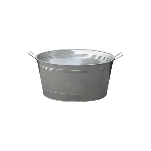 13.75 GALLON GALVANIZED ROUND TUB 13.75 GALLON GALVANIZED ROUND TUB