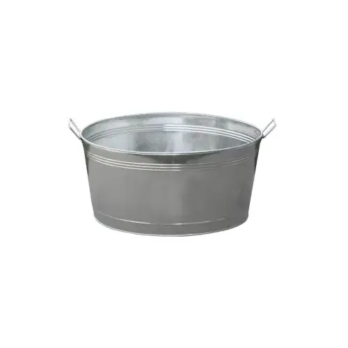 16.75 GALLON GALVANIZED ROUND TUB 16.75 GALLON GALVANIZED ROUND TUB