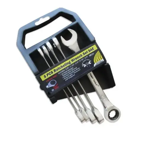 5 PC RATCHETING SAE WRENCHES SET 5 PC RATCHETING SAE WRENCHES SET