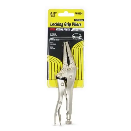6-1/2 INCH LONG NOSE LOCKING GRIP PLIERS 6-1/2 INCH LONG NOSE LOCKING GRIP PLIERS