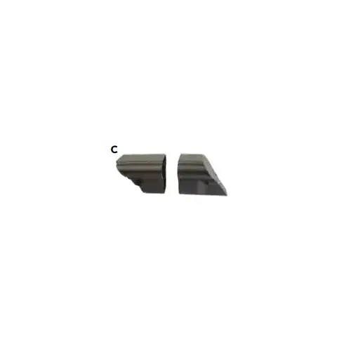 Aluminum Black Top Rail Fixed Straight Bracket, Pack of 2 Aluminum Black Top Rail Fixed Straight Bracket, Pack of 2